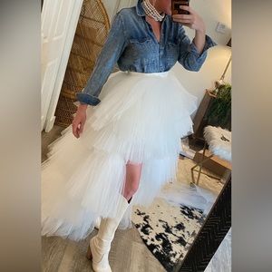 Ivory Tulle Skirt